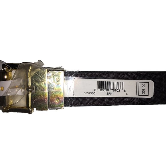 Michael Kors Brown Reversible Belt Signature Logo main image 4